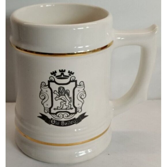 Old Bailey Stein Beer Mug - Hycroft  Canada 22K gold trimmed - Picture 8 of 8